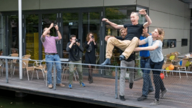 Photo of WATCH: Svante Paabo’s colleagues celebrate his Nobel prize with a splash
