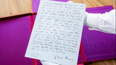 Photo of ‘Extremely rare’ Charles Darwin manuscript expected to sell for up to $800K at auction