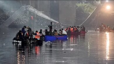 Photo of Death toll from Gujarat cable bridge collapse reaches 141