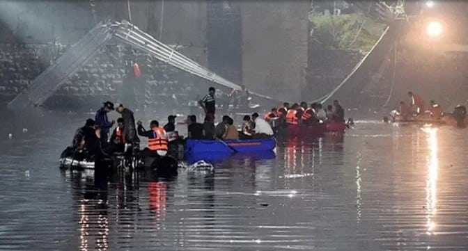 Death toll from Gujarat cable bridge collapse reaches 141