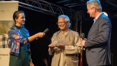 Photo of Yunus was awarded the Karl Kubel prize