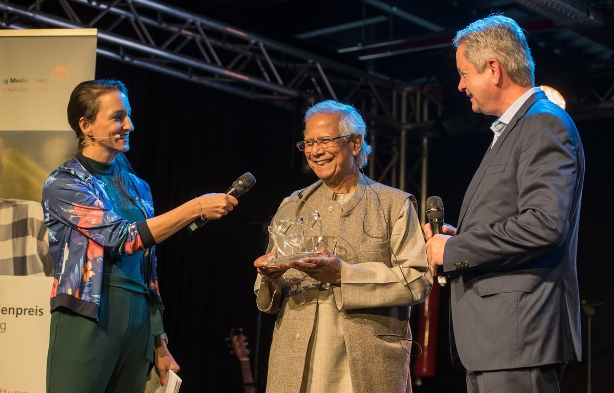 Yunus was awarded the Karl Kubel prize