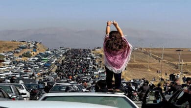 Photo of Iran’s security forces open fire as thousands gather to mourn Mahsa Amini