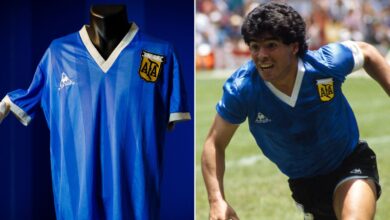 Photo of Maradona’s 1986 World Cup final shirt back to Argentina