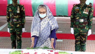 Photo of PM pays homage to Bangabandhu at Tungiara