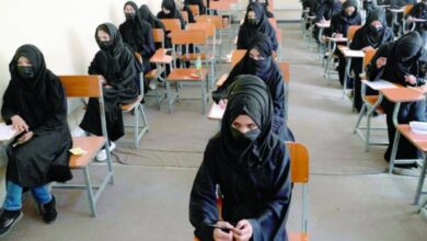 Photo of Afghan girls take university exams two weeks after classroom attack