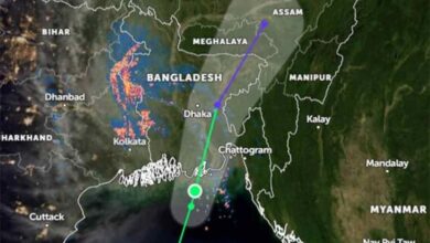 Photo of Cyclone Sitrang weakens into depression