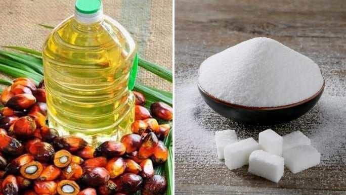 Sugar prices go up, Palm oil go down