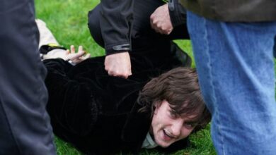 Photo of Man detained after egg thrown at King Charles