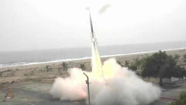 India launches first privately made rocket