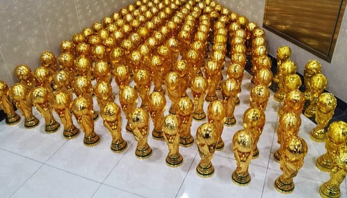 Fake World Cup trophies seized