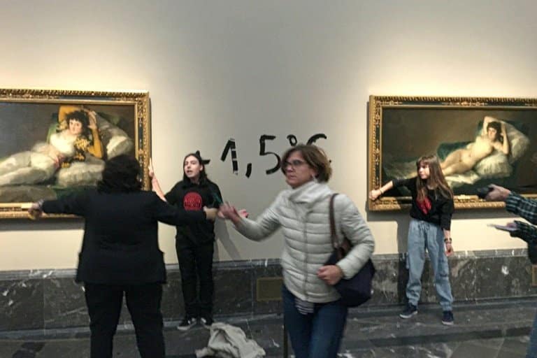 Protestors target Spanish masterpieces at Prado