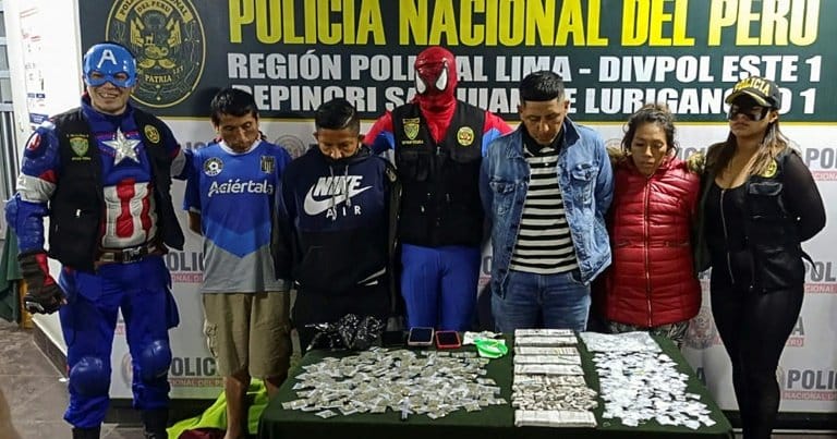 Spider-Man and friends arrest Peru drug dealers