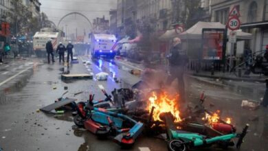 Photo of World Cup riots in Brussels after Morocco beat Belgium