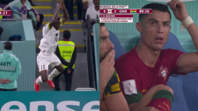 Photo of WATCH VIDEO: Cristiano Ronaldo enraged as Ghana’s Bukari copies his ‘Siu’ celebration move