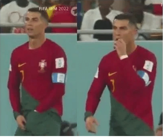FIFA World Cup 2022: Ronaldo bizarrely puts hands into shorts and pops something in mouth, watch viral video