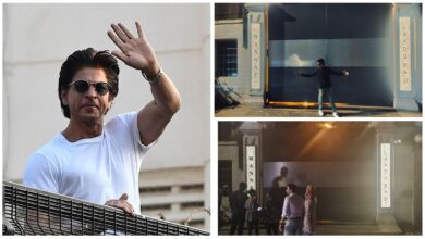 Photo of Shah Rukh Khan’s Mumbai home nameplate gets a ‘diamond’ makeover