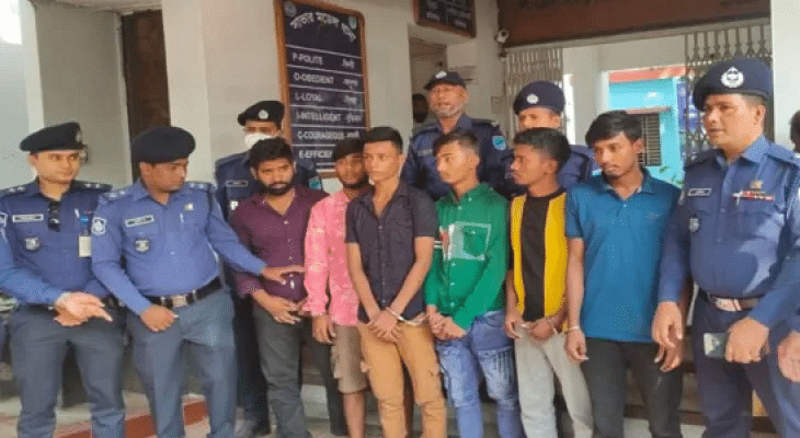 Police arrest 6 persons for stabbing Kalapara AC land in Savar