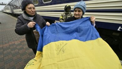 Photo of ‘We’re free’: Ukraine families reunite as Kherson train station reopens