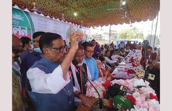 None but people will show red card to BNP in December: Obaidul Quader