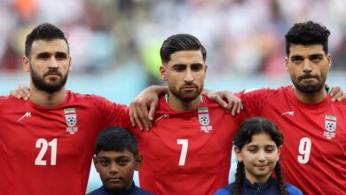 Photo of Iran team do not sing national anthem before first World Cup game