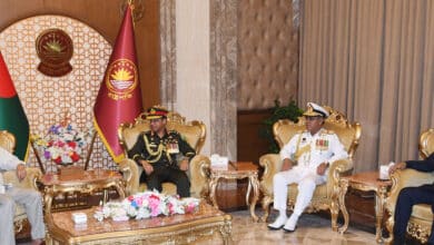 Photo of Chiefs of three services meet President at Bangabhaban