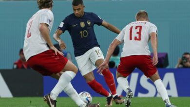 Photo of Mbappe double sinks Denmark and takes Fra