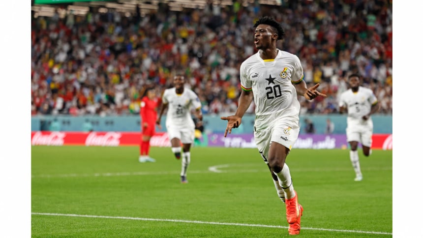 Kudus double for Ghana sinks South Korea in World Cup thriller