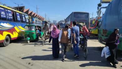 Photo of Bus service halted in Sylhet a day before transport strike