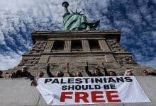 Photo of Jews occupy New York’s Statue of Liberty demanding Gaza ceasefire