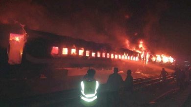 Photo of Four killed as train set on fire in city: RAB 