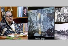 Photo of Sheikh Hasina witnesses draft copy of documentary ‘Mujib in Calcutta’